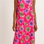 Phases Maxi Dress Hawaiian Pink Floral Sleeveless Muumuu Casual Resort Wear‎ XL Photo 0