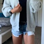 American Eagle Outfitters Oversized Cardigan Sweater Gray Photo 0