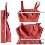 Wilfred Aritzia  Ecoulement Tie Cut Out Peep Back Mini Dress Orange Womens Size 2 Photo 10