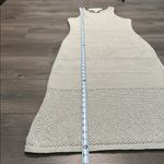 Rachel Zoe  Crochet Bodycon Maxi‎ Dress Metallic Tan Size Large Photo 11