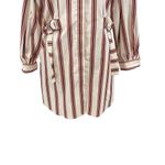 Ted Baker  Kaate Shirt Dress With Waist Tie‎ Cream Red Stripe Size 1 US 4 Photo 9