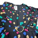 Lafayette 148  New York 100% Silk Black Doha Scattered Dot Print Wrap Dress Photo 6