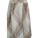 Talbots pure silk Wide Waist Plaid skirt size 12 Photo 0