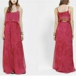 Staring At Stars Urban Outfitters  Pink Chiffon Maxi Dress Size Medium Photo 1