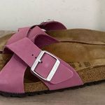 Birkenstock  SIENA SLIDE SANDAL WOMEN'S PURPLE ORCHID LEATHER SIZE 38 7-7-5 Photo 0