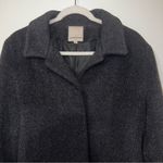 Anne Klein Vintage Black Wool Mohair Acadamia Style Button Front Long Coat 12 Photo 4