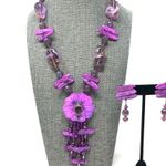 Sterling Silver , mother of pearl, amethyst set Photo 4