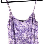 Ganni  Womens Heavy Satin Floral Camisole Top Purple 36 Photo 0
