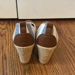 G.H. Bass & Co Kaitlyn Striped Espadrille Wedges Size 9.5 Blue Photo 3