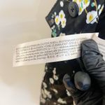 Massimo Dutti  Women Silk Blend Black Floral Shorts Size 4 New Photo 3