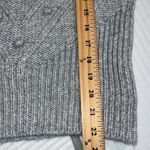 White House | Black Market  size small embroidered v-neck sweater with puff sleeves Photo 10