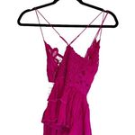 Free People NWT Adella Lace Woven Camisole Top M In Rose Hypnotic Babydoll Photo 6