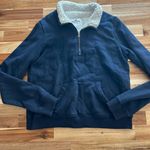 Hollister  navy‎ blue 3/4 zip up sweatshirt Photo 2