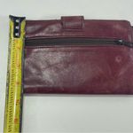 Vtg St. Dennis Burgundy Smooth Leather Bifold Checkbook Card Organizer Wallet Photo 4
