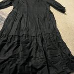 Tyler Boe black linen dress xs Photo 4
