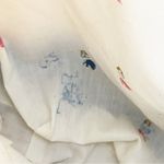 Tommy Bahama Tan Canvas Fringe Trim Faux Leather Straps Shoulder Tote Bag Photo 7