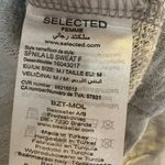 Selected Femme Gray Lace Up Shoulder Detail Sweatshirt Size M Photo 4