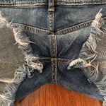 H&M NEW Jean Shorts Destroyed Hem Fringe Blue Denim Size 4 Medium Wash NWOT Photo 5