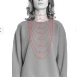 INC Gold-Tone Pave Crystal Statement TEARDROP NECKLACE 16-19” New On Card Photo 6