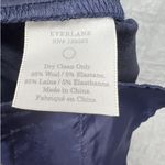 Everlane Wool Blend Navy Blue Mid Rise Trouser Womens Pants Size 2 Photo 2