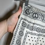 fab'rik Fab’rik White/Black Boho Print Lightweight Wide Leg Pants size Small Photo 4