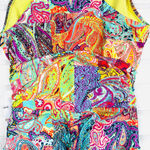 Bleu Rod Beattie $125 Paisley Halter One Piece Swimsuit Women's Size 12 NWT Photo 2