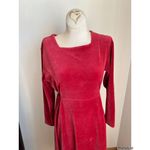 Vintage LL Bean Red Velvet Christmas Holiday Dress XS Photo 2