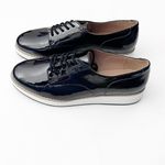 Brash  Black Faux Leather Textured Lace Up Platform Oxford Loafers Size 8.5 Photo 4