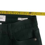 frame denim Frame le high straight size 27 green jeans cut raw hem Photo 2