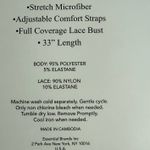 Flora Nikrooz Women's V-Neck Lightweight Soft Lace Trim Chemise Pink & Black New Photo 5