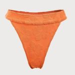 Berlook Orange Floral Jacquard Cut Out Bikini Set Blue Photo 5