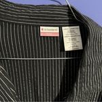 No Boundaries  Black and White Striped Button Down Shirt Glitter Y2K VTG Junior Photo 1