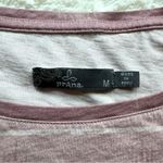 prAna  Organic Cotton Oversized Boxy T Shirt Womens M Pink Aztec Geometric Print Photo 4