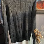 Metallic long sleeve pullover sweatshirt Gray Size M Photo 1