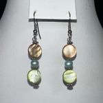 Dangle Freshwater Pearl Disc Earrings Photo 1