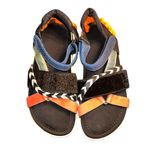 Farm Rio  Mixed Material Strappy Sandal.(Size 8) Photo 1