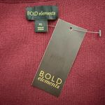 Bold Elements  Sleeveless Bodycon Knit Dress Womens XL Burgundy Wine Stretch NWT Photo 2