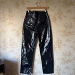 Abercrombie & Fitch 90s Straight Ultra High Rise Curve Love vegan leather pants Photo 3
