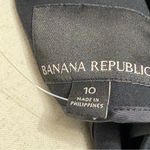 Banana Republic  Washable Ponte Inverted Collar Black Blazer Sz 10 Photo 4