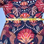 Farm Rio   RED NATURE BEAUTY SCARF BACKLESS MIDI DRESS Size XXS. Photo 13