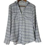 EXPRESS  The Portofino Shirt Eiffel Tower Print Womens Sz S Paris Professional Photo 0