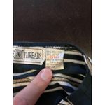 Needle & Thread Vintage Needle & Threads Shirt Womens XL Navy Gold Striped Nautical 90s Photo 7