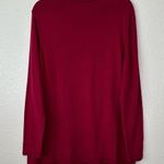 J.Jill Red Crewneck Long Sleeves Women’s Pullover Sweater Photo 5