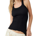Free People  Ribbed Seamless Tank Black XS/S Photo 0