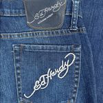 Ed Hardy  Embroidered Bootcut Jeans Photo 5