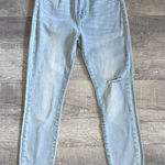 Pistola Aline Skinny Light Blue Jean Women 28 (27X27) High Rise Distressed Denim Photo 0