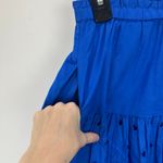 J.Crew Drop Waist Eyelet Midi Skirt Bright Grotto Blue A Line Cotton Small NWT Photo 9