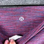 Lululemon High Rise Crop Leggings 21" Luon Diamond Jacquard Magenta Size 6 Photo 5