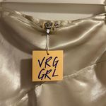 VrgGrl Champagne Satin Mini Skirt Size XS Photo 4