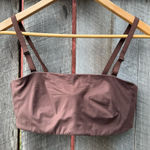 Aerie SMOOTHEZ by  Bandeau Bra Brown with Underwire Removable Straps 36D Photo 0